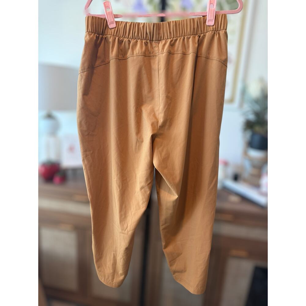 Old Navy Active StretchTech Tapered Elastic Waist Pants Brown Womens Size Large - Picture 2 of 10